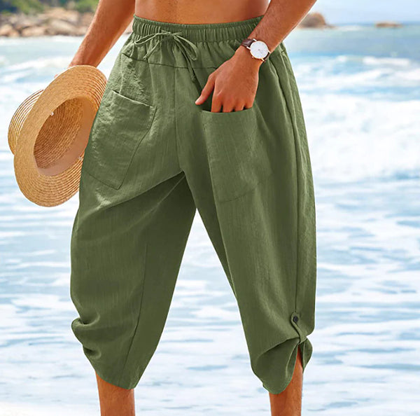 Shorts de Lino para Hombre - Comodidad de Verano