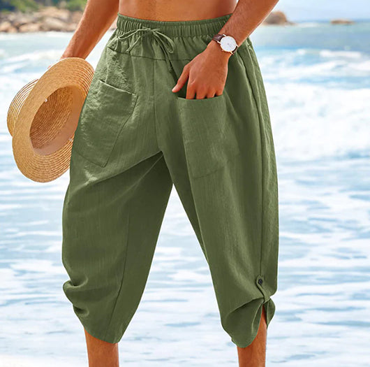 Shorts de Lino para Hombre - Comodidad de Verano