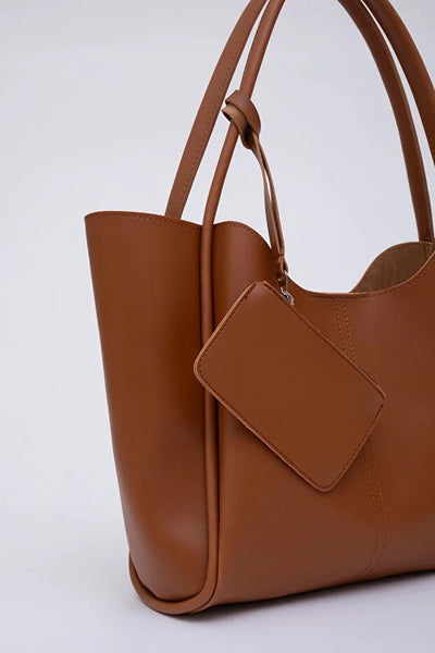 Bolso de Cuero Sintético para Mujer con Cartera y Neceser Integrado - Image 5