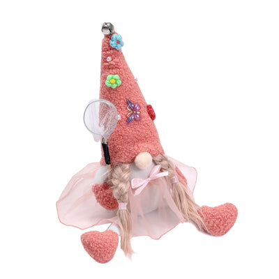 Muñeca Navideña Rudolph sin Rostro - Diseño Floral Mariposa - Image 5