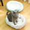 Cama Redonda para Pets Desmontável e Lavável - Refúgio Confortável para Cães e Gatos