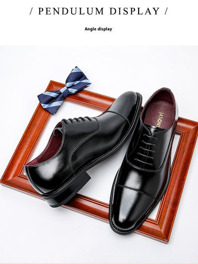 Zapatos de Vestir Elevadores para Hombre Estilo Británico en Cuero - Image 11