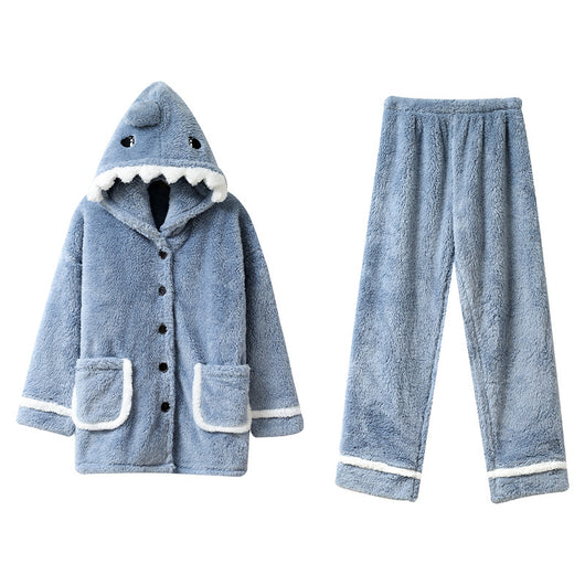 Pijama de Dos Piezas en Fleece Coral - Image 17