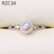 Anel de Pérola Barroca Natural Platinum Moon Design 32 estilos