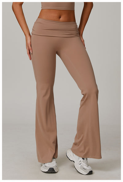 Pantalones Yoga Cintura Alta Plegables para Mujer - Image 32