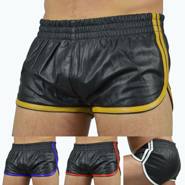 Pantalones de Cuero PU Ajustados con Tirantes - Estilo Casual Monocromático