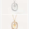 Women's Light Luxury Alphabet Sterling Plateado Collarbone Necklace W Dorado