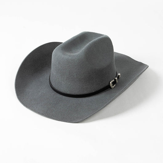 Sombrero Vaquero de Ala Ancha con Hebilla y Lana Pura - Image 4