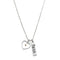 Faith As Pequeño As A Mustard Seed Bangle Bracelets Necklace Steel color Necklace
