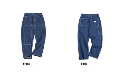 Jeans Rectos Sueltos Estilo Retro Americano con Cintura Ajustada - Image 8