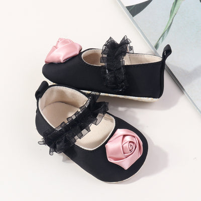Zapatos Occidentales para Niña con Suela Suave y Detalles de Seda Imitada - Image 3