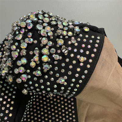 Vestido Ajustado con Strass y Diseño Cruzado - Image 13