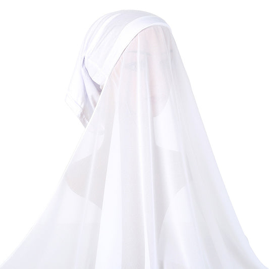 Traje de Gasa Perla para Mujer con Pañoleta Coordinada - Image 2