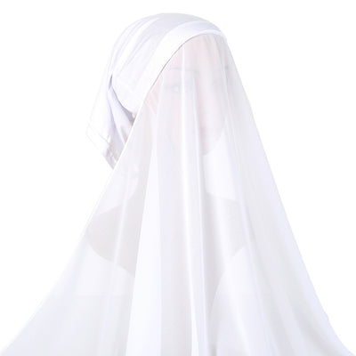 Traje de Gasa Perla para Mujer con Pañoleta Coordinada - Image 2