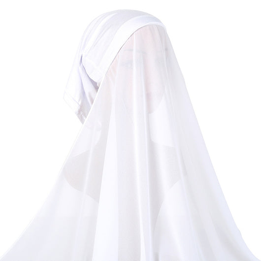Traje de Gasa Perla para Mujer con Pañoleta Coordinada - Image 2