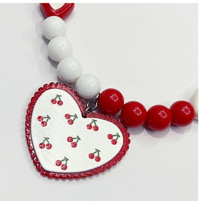Collar para Perro con Cuentas de Corazón Rojo - Image 8