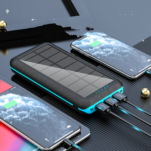 Cargador Solar Inalámbrico Qi Portátil con 3 Puertos USB - Compatible con iPhone, Samsung y Xiaomi - Image 6