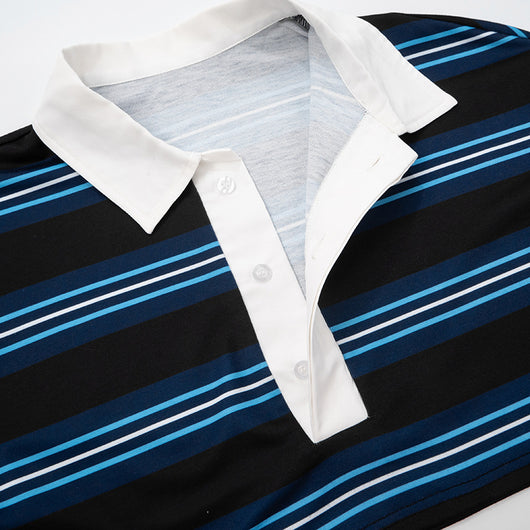 Polo de Rayas Otoñal con Cuello Clásico y Mangas Largas - Image 15