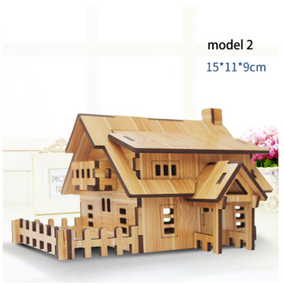 Set de Rompecabezas 3D Artesanal Casa Pequeña Tienda de Papelería - Image 8