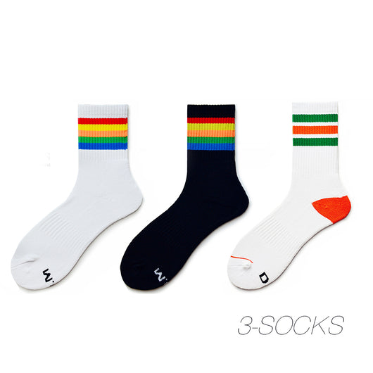 Calcetines Deportivos Arcoíris para Hombre - Comodidad y Estilo Casual - Image 13
