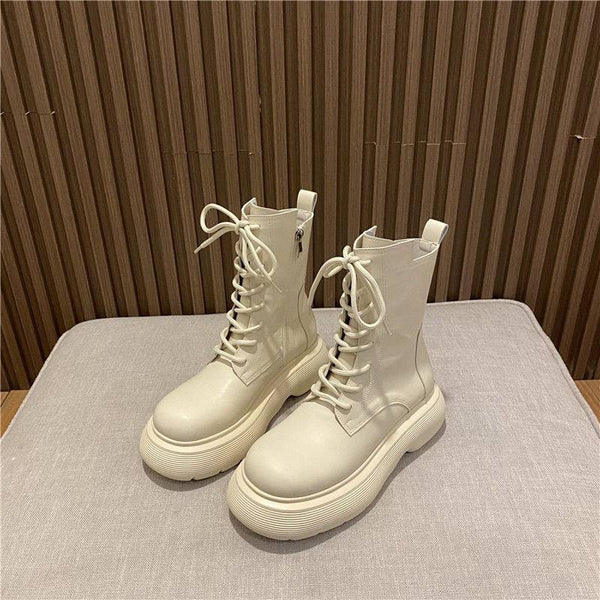 Botines Negros Estilo Británico con Cordones - Caña Corta - Image 3