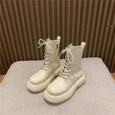 Botines Negros Estilo Británico con Cordones - Caña Corta - Image 3