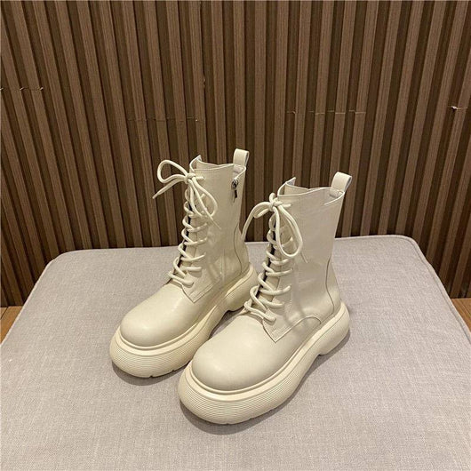 Botines Negros Estilo Británico con Cordones - Caña Corta - Image 3
