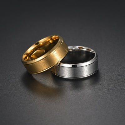 Anillos de Boda para Hombre 8MM en Plata, Oro y Negro - Image 2