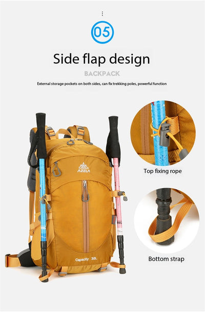 Mochila de Trekking AZELA 30L - Backpack Resistente para Senderismo y Camping - Image 23