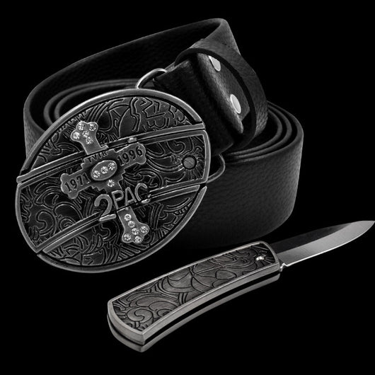 Cinturón de Cuero con Cuchillo Integrado y Hebilla de Seguridad - Image 4