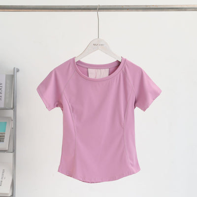 Playera Deportiva Yoga Mesh Nude Feel Manga Corta - Image 14