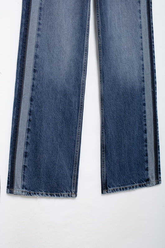 Pantalón Vaquero Cintura Media Pierna Recta Ancho - Image 12