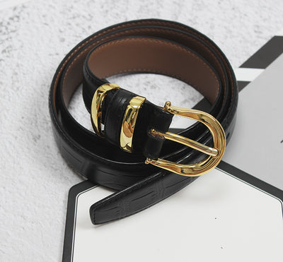 Cinturón de Cuero Genuino para Mujer - Diseño Minimalista y Versátil - Image 15