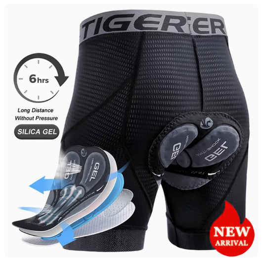 Shorts de Ciclismo para Hombre Negros Transpirables - Image 15