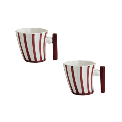 Taza Vikinga de Cerámica Artesanal con Rayas Vintage - Image 15