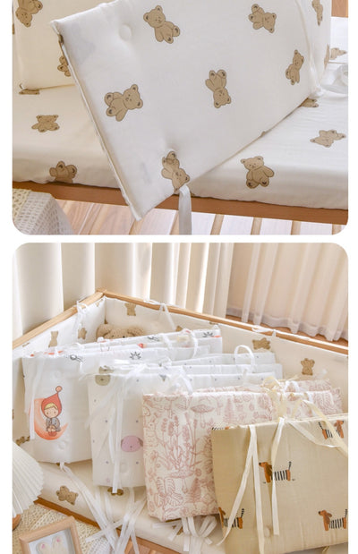 Barrera de Cama para Bebé en Algodón Gasa - Protección Suave Recién Nacido - Image 37