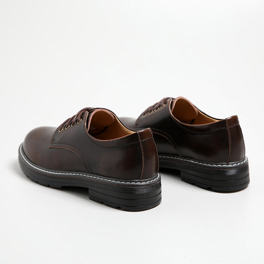 Zapatos Planos Retro de Cuero Negro para Mujer - Punta Redonda Estilo Estudiante - Image 2