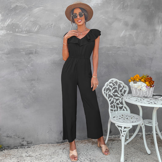 Jumpsuit Elegante de Cintura Marcada para Mujer - Diseño Europeo y Americano - Image 16