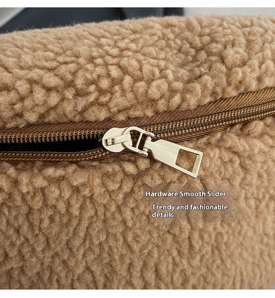 Bolso de Lana de Cordero Crossbody Casual - Image 15
