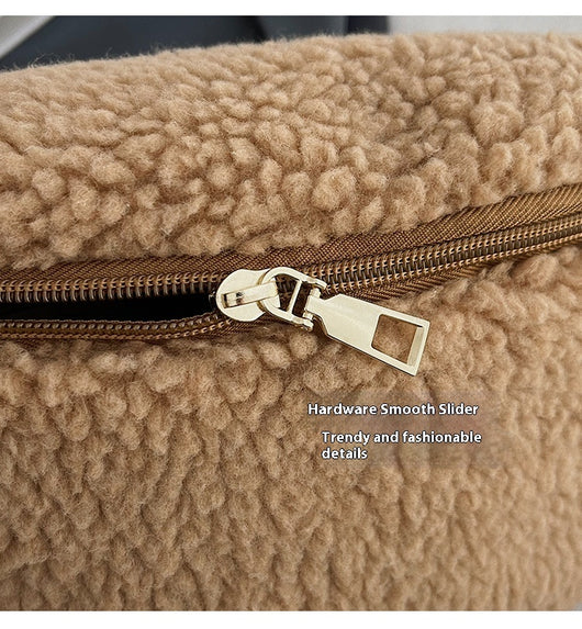 Bolso de Lana de Cordero Crossbody Casual - Image 15