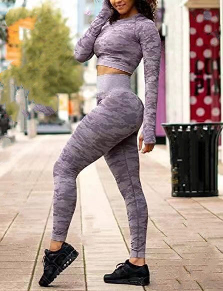 Leggins Deportivos Melocotón con Mangas Largas y Cintura Alta - Image 5