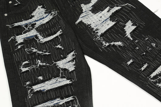 Jeans Rectos Rotos con Estilo Casual - Image 5