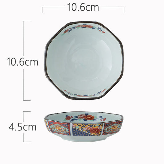 Cuenco Cerámico Octagonal Japonés para Mesa - Image 10