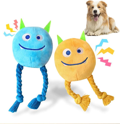 Juguetes para Perros Pequeños - Juegos Interactivos de Cuerda y Peluche con Sonido