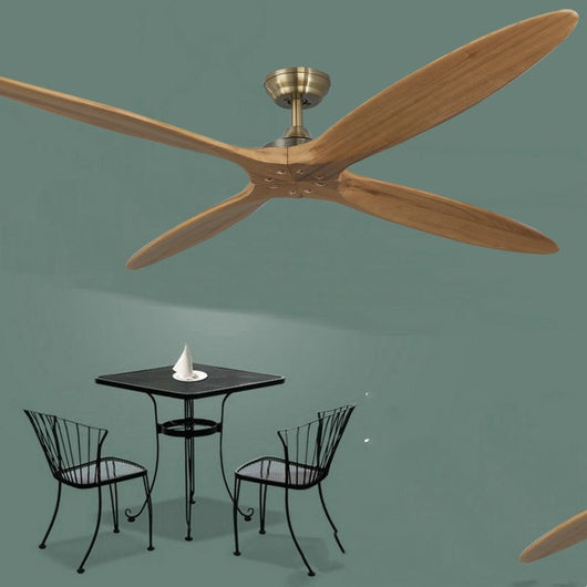 Ventilador de Techo Industrial Moderno Madera Maciza Estilo Europeo - Image 8