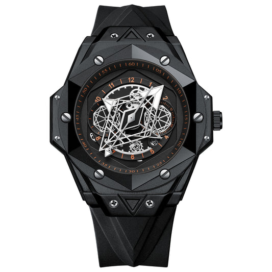Reloj de Cuarzo para Hombre Resistente al Agua con Correa de Silicona - Image 2