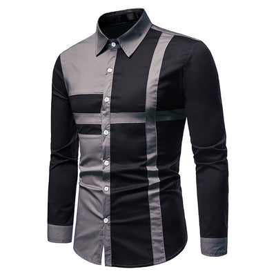 Camisa de Manga Larga Hueca Talla Europea para Hombre - Image 5