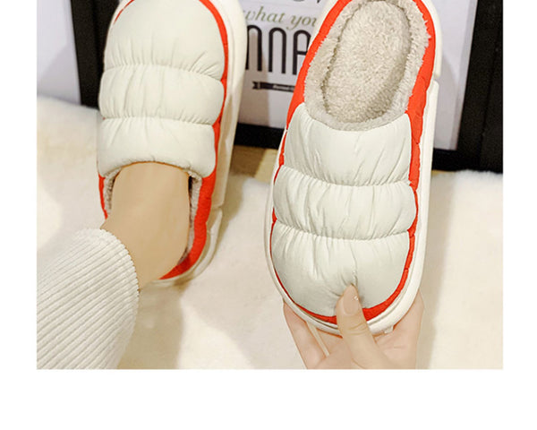 Pantuflas de Dos Colores para Hombre con Felpa Suave