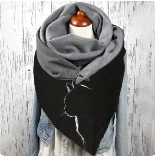 Chal Grueso Cálido de Moda Simple para Mujer - Image 10