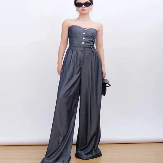 Jumpsuit Elegante con Sostén Integrado para Mujer
